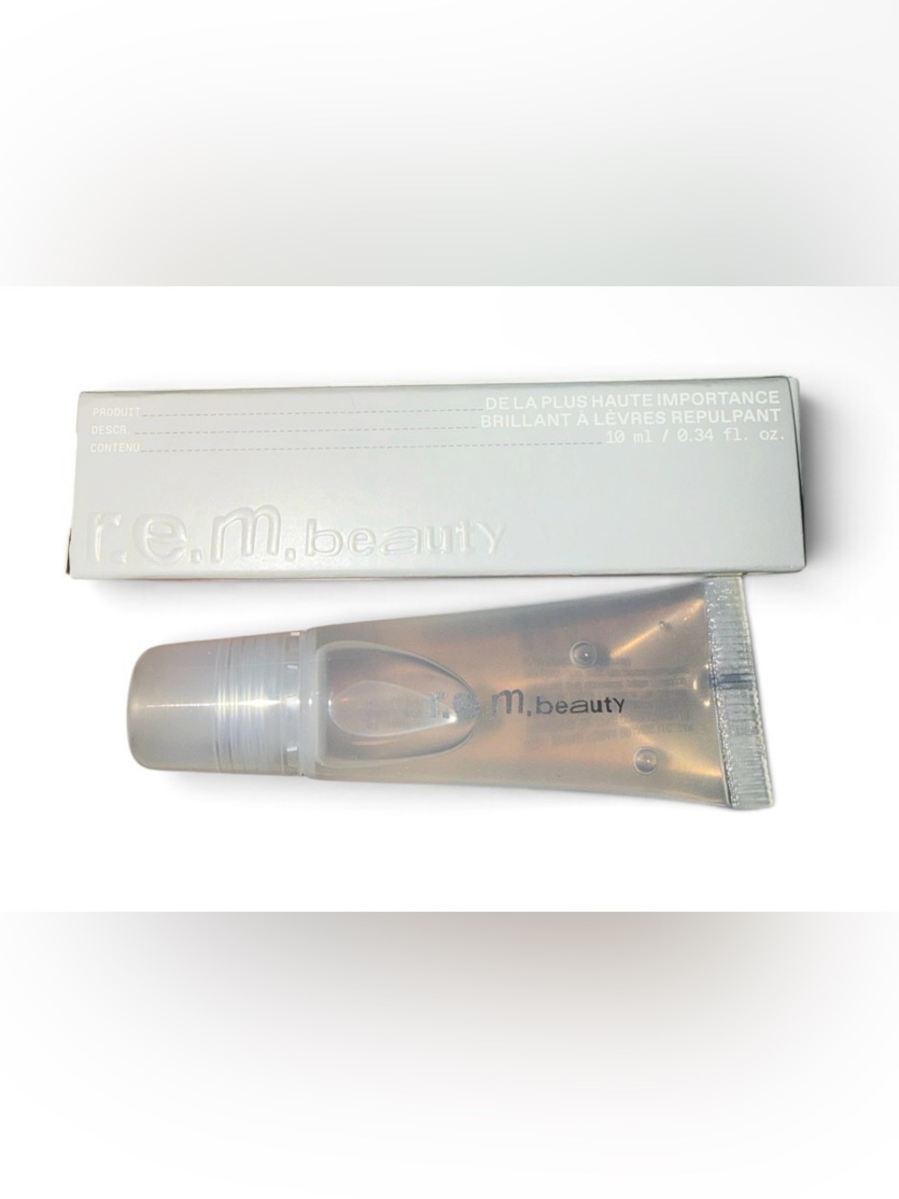 r.e.m beauty Plumping Lip Gloss Clear New